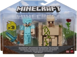 Minecraft figurice 8 cm – dvojni paket z dodatki