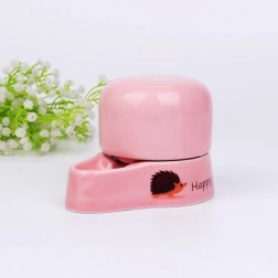 Keramični napajalnik za hišne ljubljenčke 230 ml – rožnata