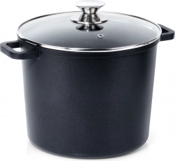 Visok granitni lonec s steklenim pokrovom GRANDE 7,6 l