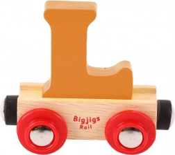 Leseni vlak Bigjigs Rail s črko L