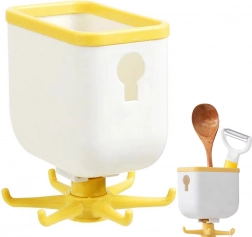 Kuhinjski obešalnik za pripomočke z vrtljivimi kavlji