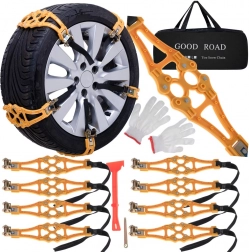 Snežne verige – univerzalni protidrsni trakovi za pnevmatike, komplet 8 kosov