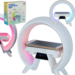 RGB svetilka z brezžičnim polnjenjem in radiem