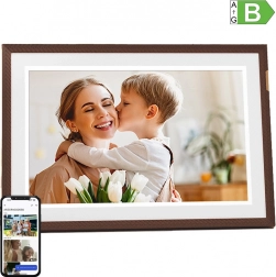 digitalni foto okvir arzopa d10 10,1" temno rjav