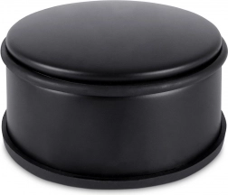 Kovinski zaustavljalnik za vrata, črna, 11,5 cm