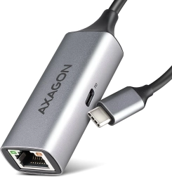 USB‑C gigabitna omrežna kartica s prehodnim napajanjem PD 100 W AXAGON