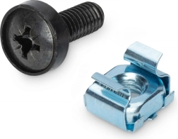 Montažni komplet M6 za 10" in 19" rack, 50 kosov, črna – DIGITUS