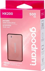 Stilski SSD disk 500GB USB‑C rose gold 1500/900 MB/s