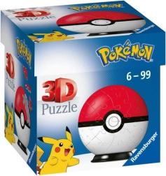 3D sestavljanka Pokémon Poké Ball znamke Ravensburger, 54 koščkov