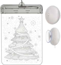 Vitraž LED 3D – božično drevesce – Božično drevo