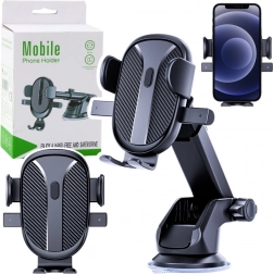 Univerzalni močan avtomobilski nosilec za telefon – vetrobransko steklo, armaturna plošča in zračna rešetka
