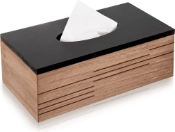 Lesena škatla za papirnate robčke Line 25 × 13,5 × 9 cm