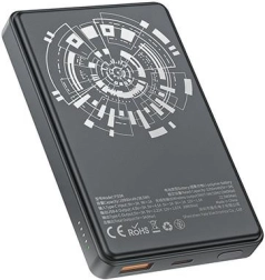 Brezžična napajalna banka MagSafe 10000mAh 22,5W črna