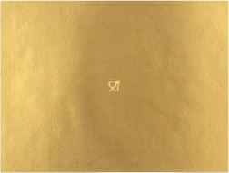 Zlata pravokotna podloga za torte 40 × 30 cm