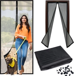 Mreža proti komarjem za vrata z magnetnim zapiranjem 100 × 210 cm