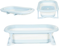 Otroška zložljiva turistična banjica z odtokom, siva