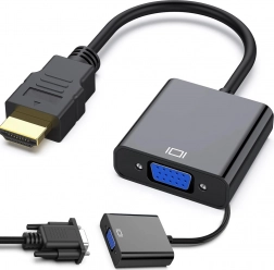 Adapter HDMI na VGA (D-Sub) – črn