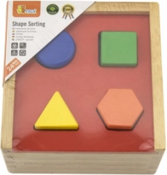 Lesena vstavljanka oblik za otroke