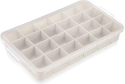 Silikonski model za led s pokrovom, bež 22,5 × 13 × 3 cm