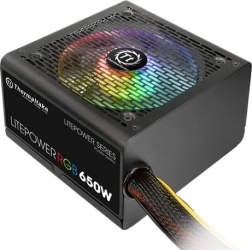 Thermaltake Litepower II Black 750 W – ATX napajalnik z aktivnim PFC in tihim 120‑mm ventilatorjem