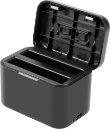 Polnilec za baterije in pomnilniške kartice za Insta360 X4 - črn