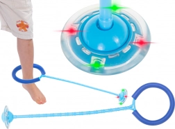 Skakalni obroč za nogo z LED svetlobo – Modra