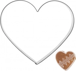 Kovinski modelček srce 9,5 cm