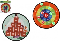 Dvostranski tarča na ježka s kroglicami 34 cm