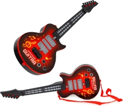 Electric Guitar for Kids with Learning Mode, Infrared Sensor, and Melodies - Red