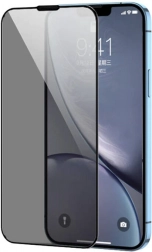 Kaljeno steklo s črnim okvirjem za iPhone 15