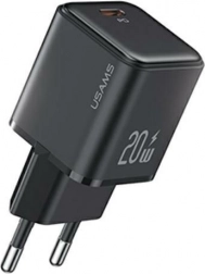 Omrežni polnilec 1xUSB-C PD 3.0 20W Hitri črn