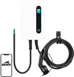 Stenska polnilnica za električna vozila BESEN F30 z aplikacijo