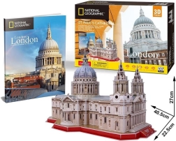 3D puzzle CUBICFUN NATIONAL GEOGRAPHIC – katedrala svetega Pavla (107 delov)