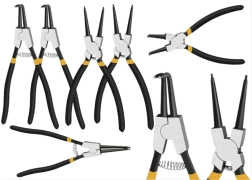 Set klešč za seger obročke – ravne in ukrivljene, 4 kosi