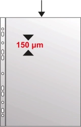 Evroovoj A4 sijaj iz polipropilena 140 mikronov