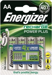 Polnilna baterija ENERGIZER Power Plus AA L91 2000 mAh, 4 kosi