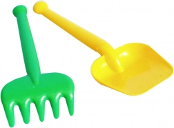 Plastični vrtni komplet za otroke – majhna lopatka in grabljice