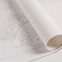 Slikanje po številkah z okvirjem 30 × 30 cm za otroke