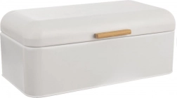 Kovinski zaboj za kruh WHITELINE bel 42 × 24 × 16,5 cm