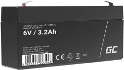 Brezvzdrževalni akumulator AGM VRLA Green Cell AGM14 6V 3,2Ah (za varnostne sisteme, blagajne, igrače)