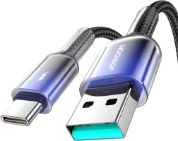 Joyroom kabel USB-A na USB-C 3 A 1,2 m črn