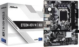 Matična plošča ASRock B760M‑HDV/M.2 D4 mATX (LGA1700, DDR4)