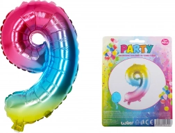 Mavrični balon številka 9