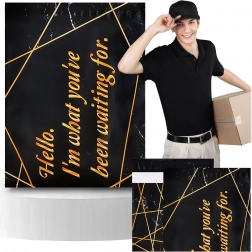 Foliasti kurirski poštni ovitki 255 × 370 mm črni, 50 kos