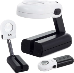 Ročna bralna lupa 16× z LED osvetlitvijo