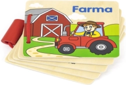 Lesena knjižica kmetija – prve besede in živalice