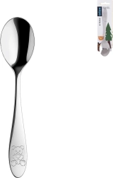 Children's stainless steel spoon with teddy bear