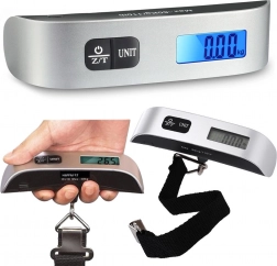 Digitalna potovalna tehtnica za prtljago 50 kg z LCD-zaslonom