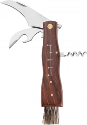 Gobaški nož iz nerjavečega jekla z lesenim ročajem