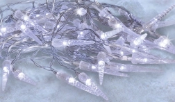 Solight LED outdoor icicle lights with 50 LEDs, timer and 8 functions